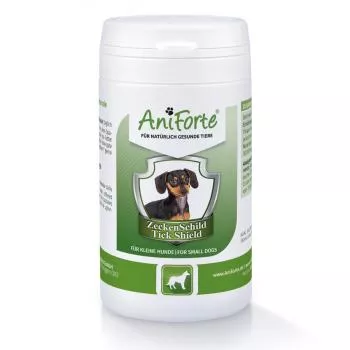 ZeckenSchild - natürliche Zeckenabwehr für kleine Hunde bis 10 kg - 60 Tabletten